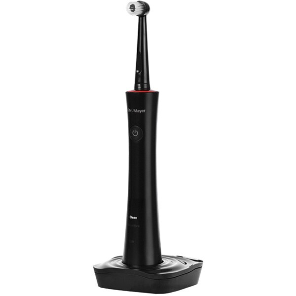Periuta de dinti electrica DR. MAYER GTS1050BK, 8800 oscilatii/min, Curatare 3D, 2 programe, 2 capete, negru