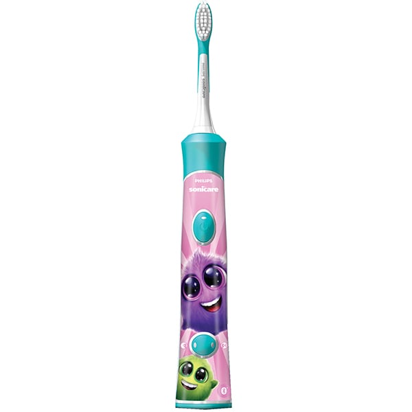 Periuta de dinti electrica pentru copii PHILIPS Sonicare For Kids HX6322/04, 62000 miscari/min, 2 programe, 2 capete, albastru