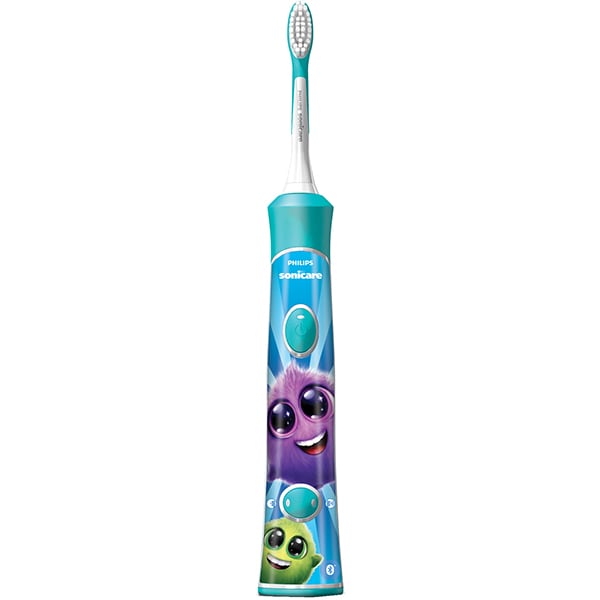 Periuta de dinti electrica pentru copii PHILIPS Sonicare For Kids HX6322/04, 62000 miscari/min, 2 programe, 2 capete, albastru