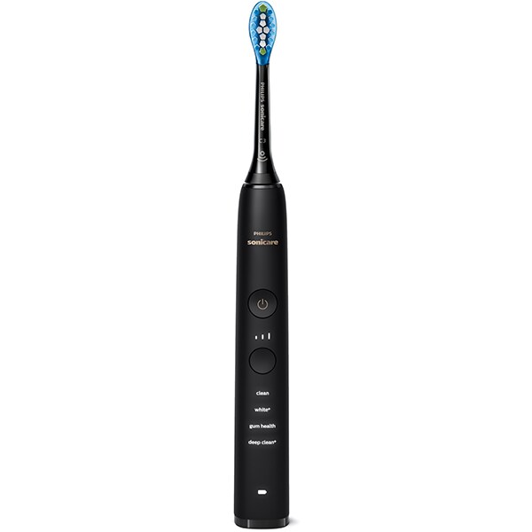 Periuta de dinti electrica PHILIPS DiamondClean 9000 HX9911/09, 62000 miscari/min, 4 programe, 1 capat, negru