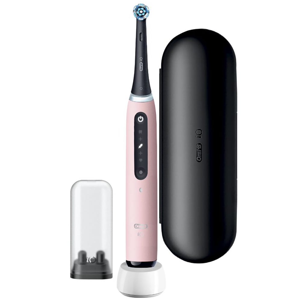 Periuta de dinti electrica ORAL-B iO5, Bluetooth, 40000 miscari/min, Curatare 3D, 5 programe, 1 capat, roz