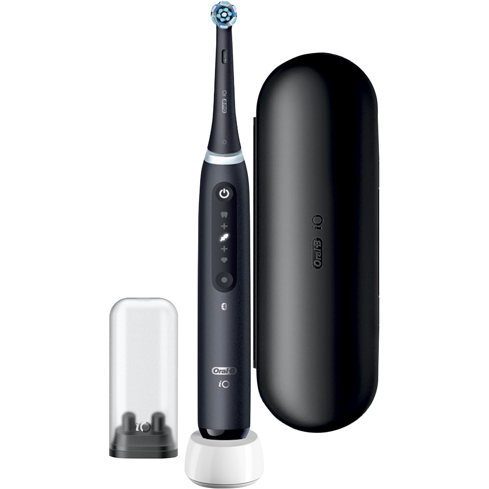 Periuta de dinti electrica ORAL-B iO5, Bluetooth, 40000 miscari/min, Curatare 3D, 5 programe, 1 capat, negru