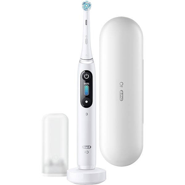 Periuta de dinti electrica ORAL-B iO 8, Bluetooth, Curatare 3D, 6 programe, 1 capat, alb