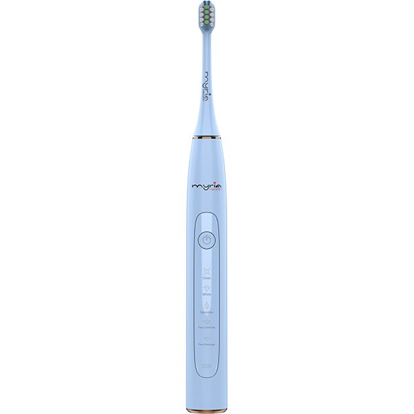 Periuta de dinti electrica MYRIA MY4846BL, 40000 miscari/minut, 5 programe, 3 capete, albastru