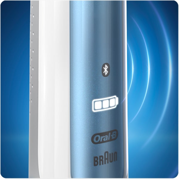 Periuta de dinti electrica ORAL-B Smart 6000, 40000 pulsatii/min, Curatare 3D, 5 programe, 1 capat, albastru + Etui calatorie