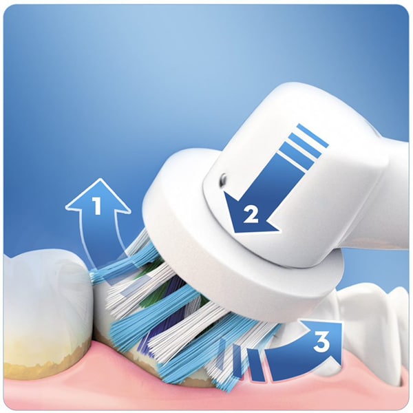 Set 2 Periute de dinti electrica ORAL-B Smart 4 4900, 40000 pulsatii/min, Curatare 3D, 3 programe, 2 capate, roz/negru