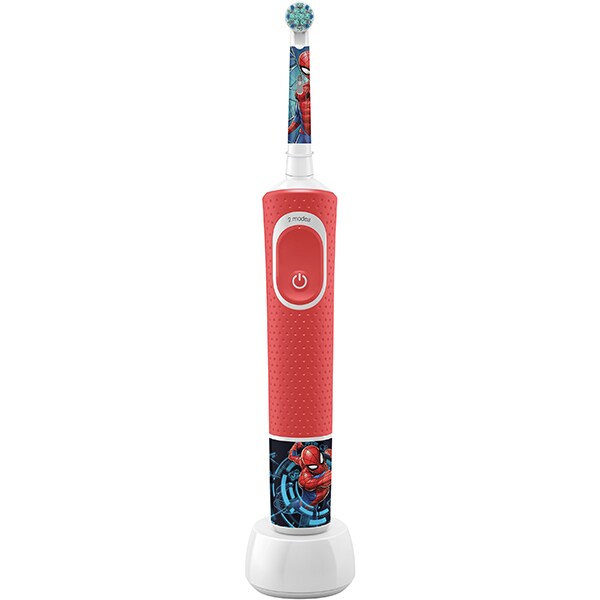 Periuta de dinti electrica copii ORAL-B Vitality Spiderman, 7600 oscilatii/min, 2 programe, 1 capat, rosu