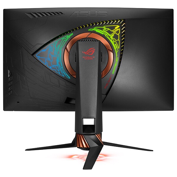 Monitor Gaming curbat LED TN ASUS ROG Swift PG27VQ, 27", WQHD, 165Hz, G-SYNC, Aura Sync Technology, negru