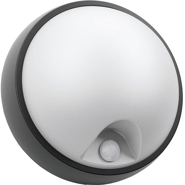 Aplica exterior PHILIPS myGarden 8718696125953, 3.5W, 320lm, senzor de miscare, alb-negru