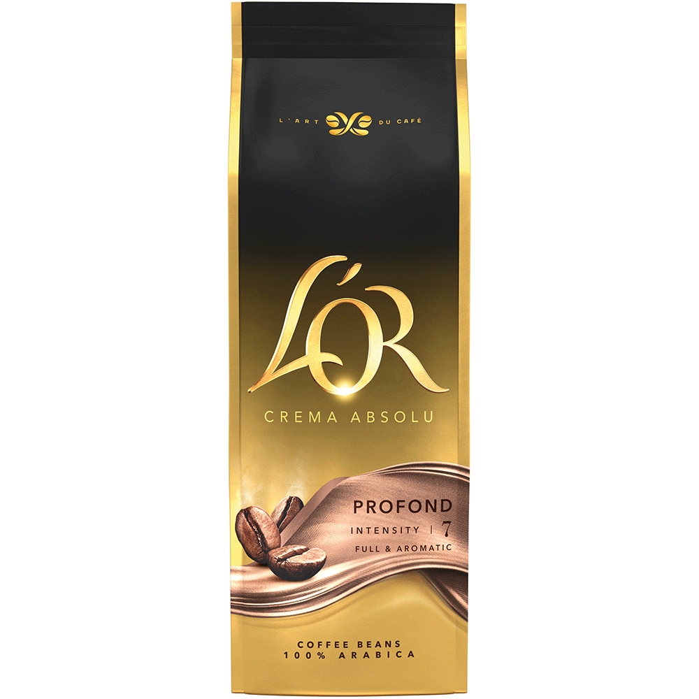 Cafea boabe L'OR Crema Absolu Profond, 500g