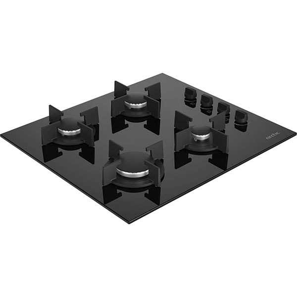 Plita incorporabila ARCTIC ARSGN64125S, Gaz, 4 arzatoare, negru