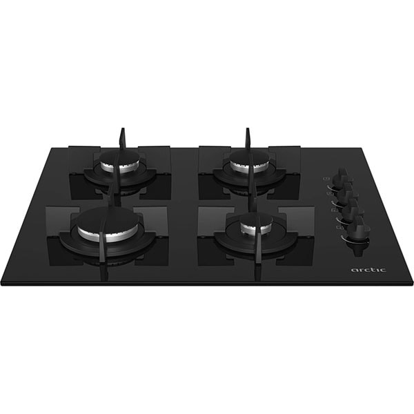 Plita incorporabila ARCTIC ARSGN64125S, Gaz, 4 arzatoare, negru