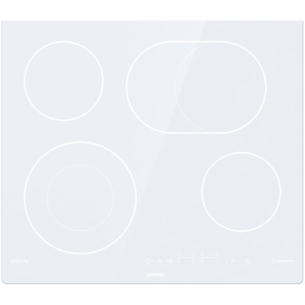 Plita incorporabila GORENJE ECT643SYW, Vitroceramica, 4 arzatoare, Touch Control, alb