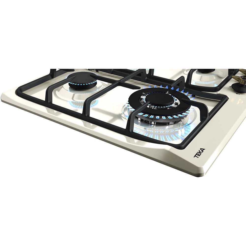 Plita incorporabila TEKA EH 60 4G AI AL TR CI VN, Gaz, 4 arzatoare, Wok, vanilla