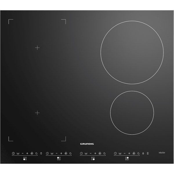 Plita incorporabila GRUNDIG GIEI637470H, Inductie, 4 arzatoare, Touch Control, negru