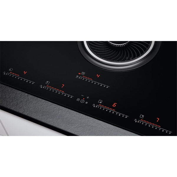 Plita cu hota  AEG COMBOHOB IDK84451IB, inductie, 4 zone de gatit, negru