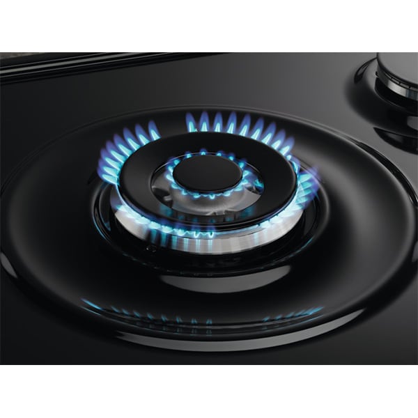 Plita incorporabila ELECTROLUX KGG75365K, Gaz, 5 arzatoare, Wok, negru