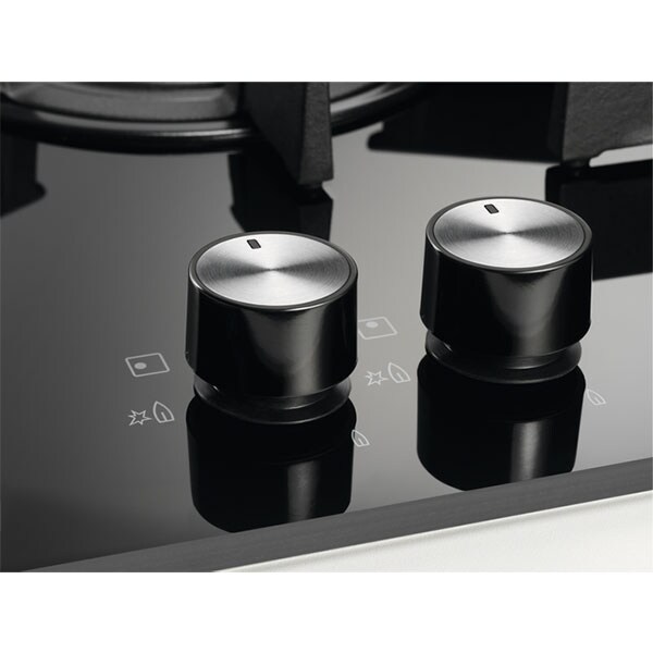 Plita incorporabila ELECTROLUX KGG7536K, Gaz, 5 arzatoare, Wok, negru