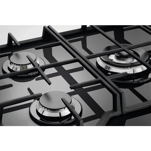 Plita incorporabila ELECTROLUX KGG7536K, Gaz, 5 arzatoare, Wok, negru