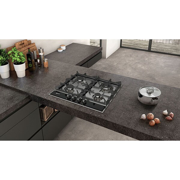 Plita incorporabila NEFF T26DA59N0, gaz, 4 arzatoare, inox
