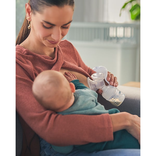 Pompa de san manuala PHILIPS AVENT SCF430/13, 260ml, alb-transparent