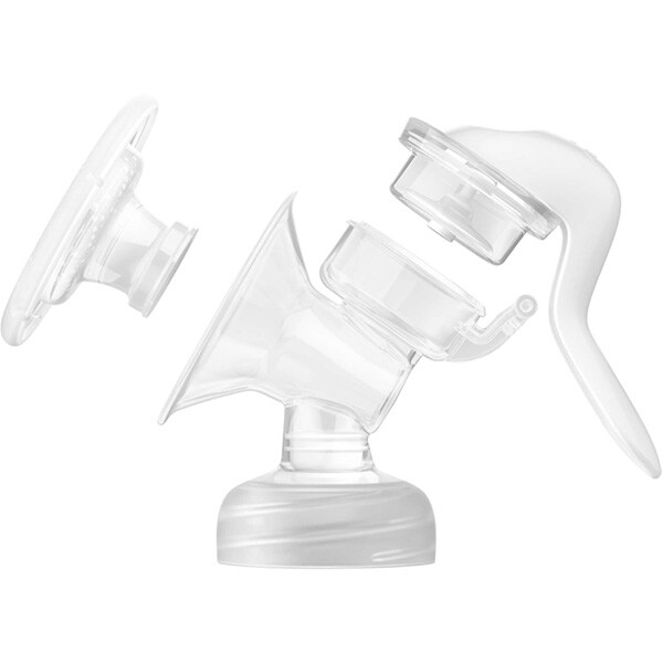 Set de alaptare cu pompa de san manuala PHILIPS AVENT SCF43016, 260ml, alb-albastru