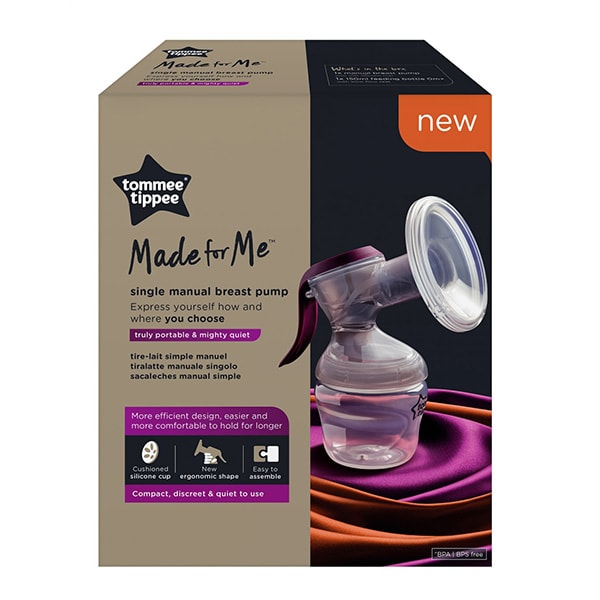 Pompa de san manuala TOMMEE TIPPEE TT0256, 150ml, mov-transparent