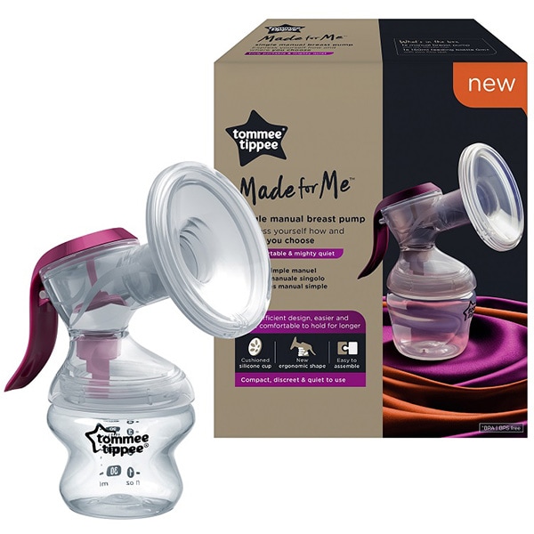 Pompa de san manuala TOMMEE TIPPEE TT0256, 150ml, mov-transparent