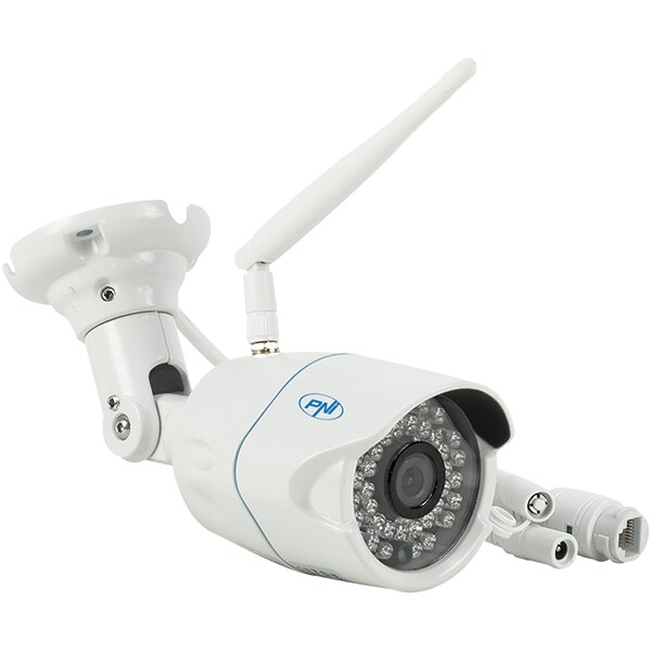 Camera supraveghere Wireless PNI House IP31, HD 720p, exterior/interior, IR, Night Vision, alb