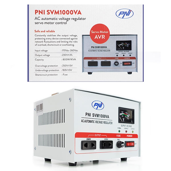 Stabilizator de tensiune PNI PNI-SVM-1K, 800W