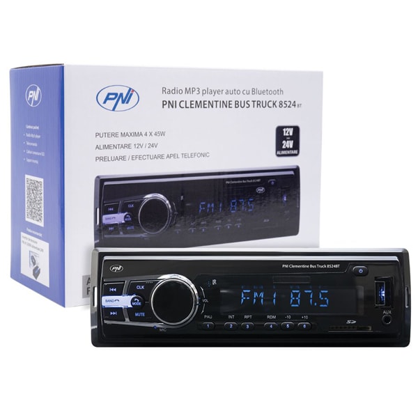 Player auto PNI Clementine Bus Truck 8524BT 4 x 45W, Bluetooth, USB