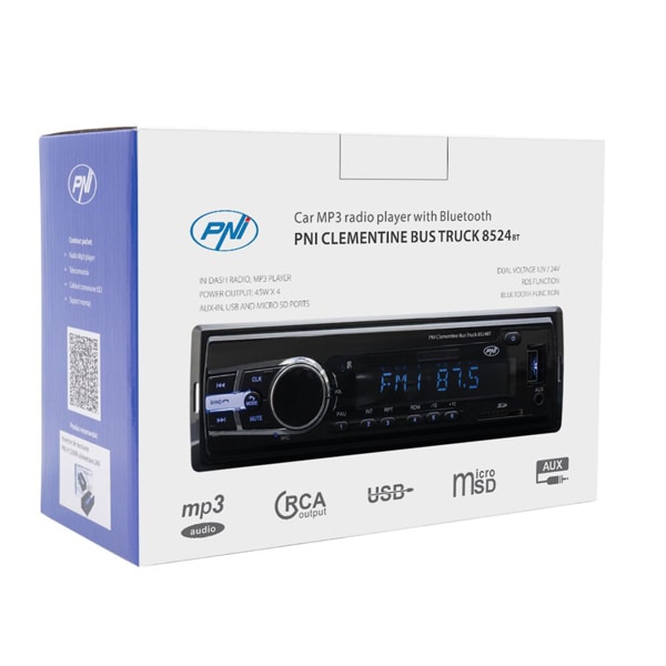 Player auto PNI Clementine Bus Truck 8524BT 4 x 45W, Bluetooth, USB