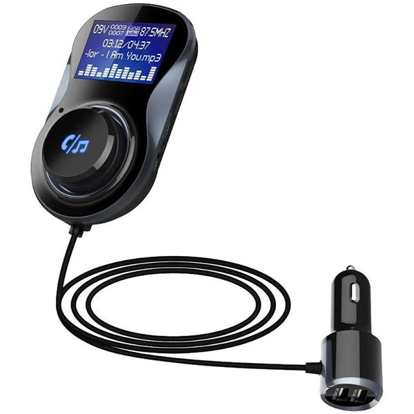 Modulator FM PNI Valentine F800, Bluetooth, USB, negru