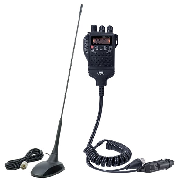 Kit Statie radio CB Midland M20 + Carcasa 1 DIN + Antena Alan S9 cu cablu -  eMAG.ro