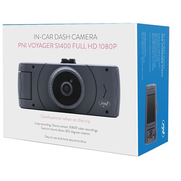 Camera auto DVR Duala PNI Voyager S1400, 2.7", Full HD, G-Senzor