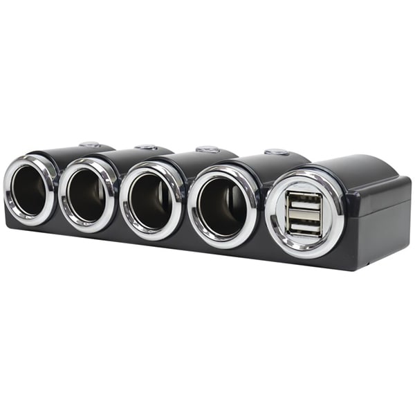 Splitter bricheta auto PNI Lighter 04, 4 porturi, 2 x USB, negru