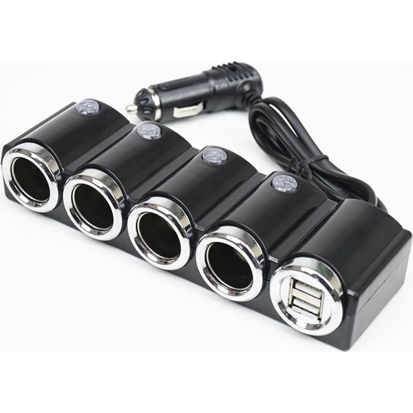 Splitter bricheta auto PNI Lighter 04, 4 porturi, 2 x USB, negru