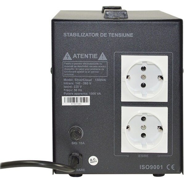 Stabilizator de tensiune SILVERCLOUD PNI-SCK1500V, 900W