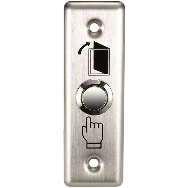 Buton de acces SILVERCLOUD PB303, incastrabil, gri metalic