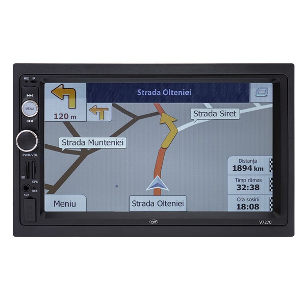Media receiver auto PNI V7270, 7", 4 x 50W, Bluetooth, USB, GPS, Mirroring