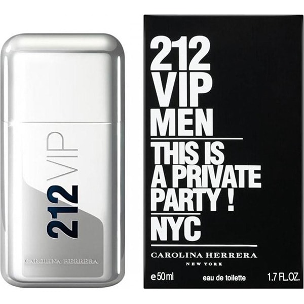 Apa de toaleta CAROLINA HERRERA 212 VIP Men, Barbati, 50ml