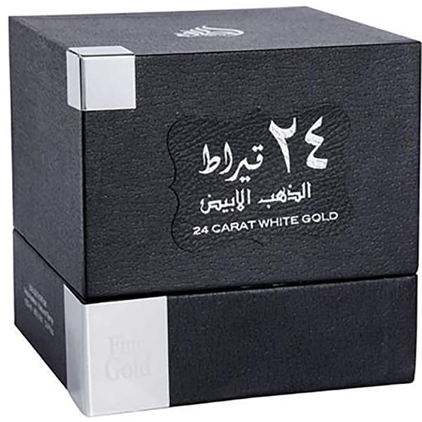 Apa de parfum LATTAFA PERFUMES 24 Carat White Gold, Barbati, 100ml