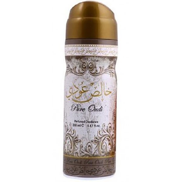 Set cadou LATTAFA PERFUMES Pure Oudi: Apa de parfum, 100ml + Deodorant spray, 50ml