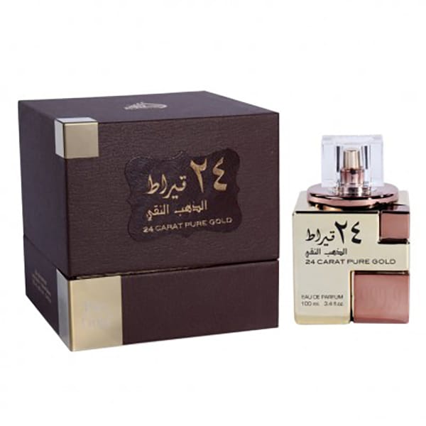 Apa de parfum LATTAFA PERFUMES 24 Carat Pure Gold, Barbati, 100ml