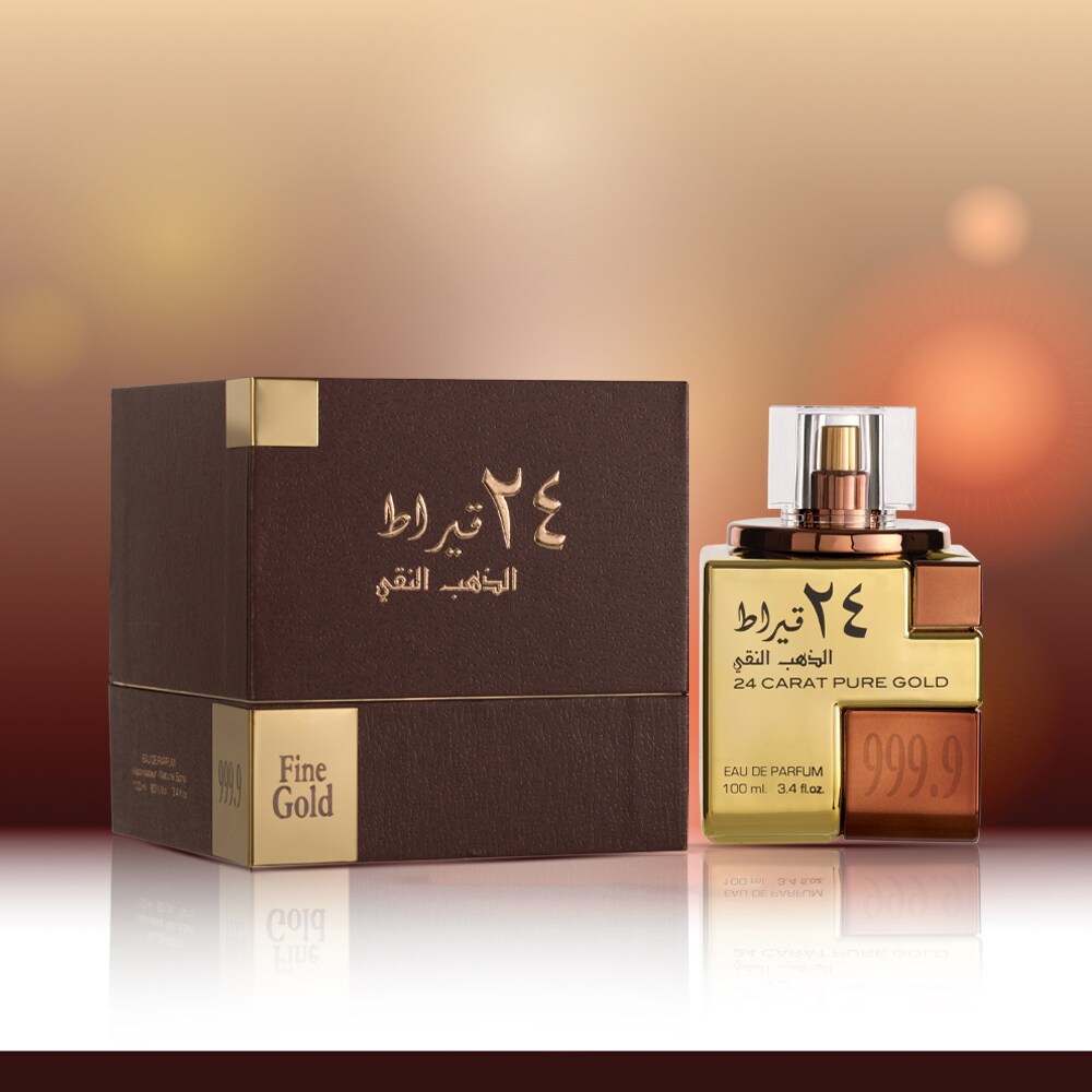 Apa de parfum LATTAFA PERFUMES 24 Carat Pure Gold, Barbati, 100ml