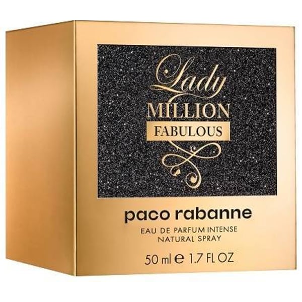 Apa de parfum PACO RABANNE Lady Million Fabulous, Femei, 50ml