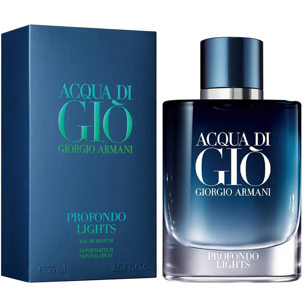 Apa de parfum GIORGIO ARMANI Acqua di Gio Profondo Lights, Barbati, 75ml