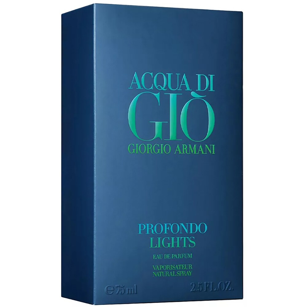 Apa de parfum GIORGIO ARMANI Acqua di Gio Profondo Lights, Barbati, 75ml