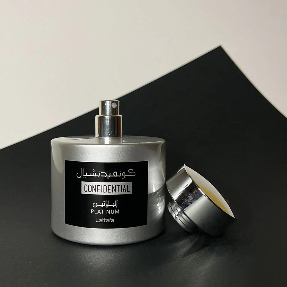 Apa de parfum LATTAFA PERFUMES Confidential Platinum, Unisex, 100ml