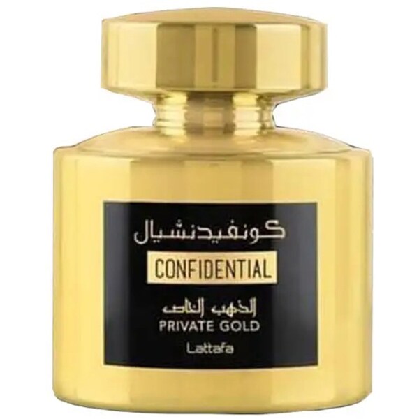 Apa de parfum LATTAFA PERFUMES Confidential Private Gold, Femei,  100ml